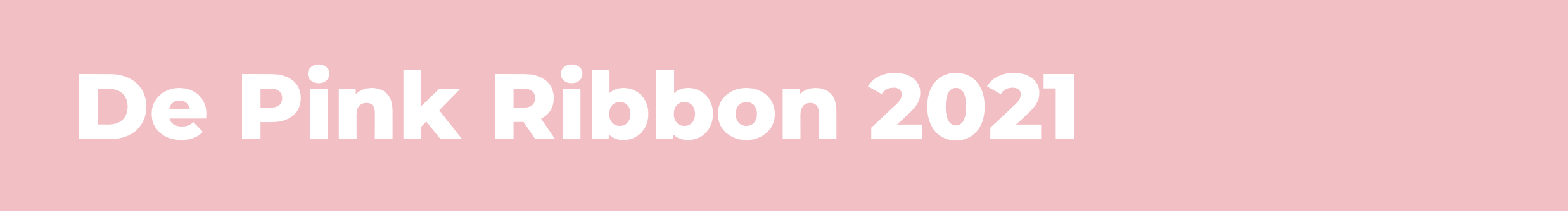 De Pink Ribbon 2021