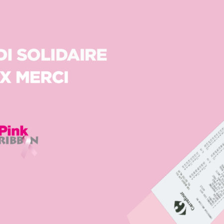 Pink Ribbon x Carrefour arrondi solidaire